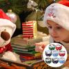Empty Christmas Scented Candle Jar Candy Flower Tea Round Drum-Shaped Metal Tin Box For Souvenirs Gifts Xmas Party Decoration