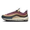 Nike Air Max 97 Wielokolorowy Sztruks Damskie Sneakersy Deep-Jungle Biały Bronzinowy FB8454-300
