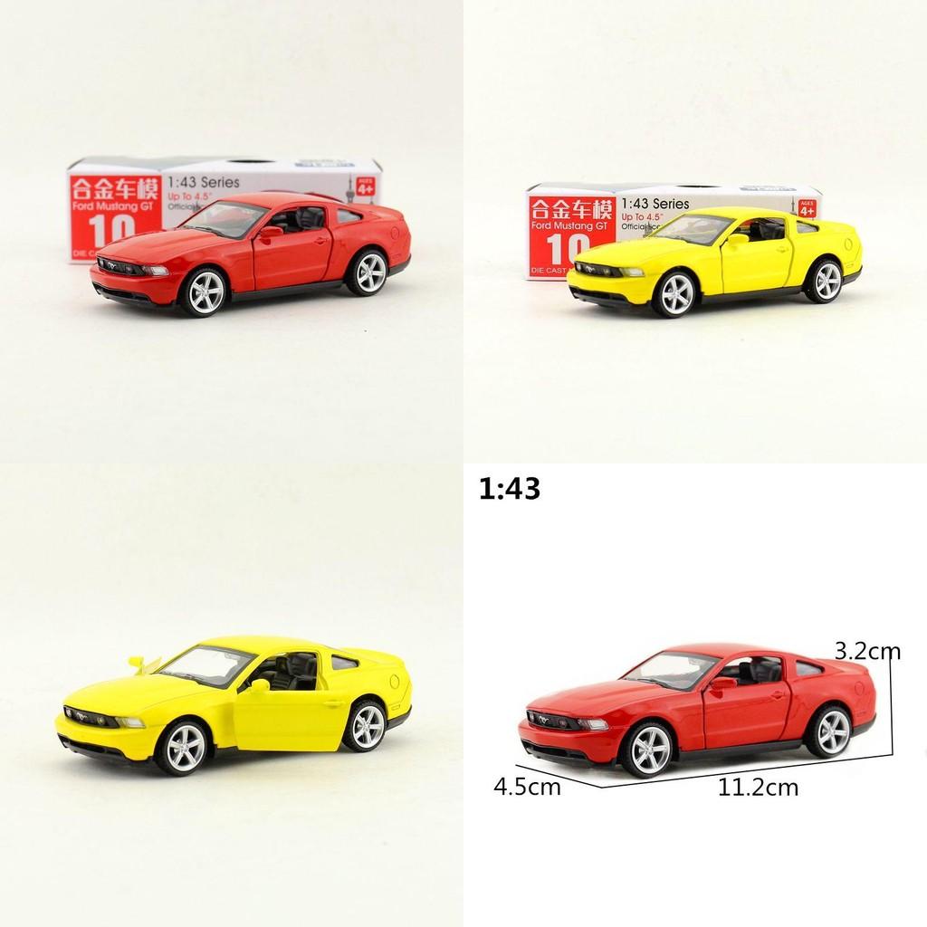 Alloy Car Model Toy Ford Mustang Gt With Door Opening Design For Gift Kids