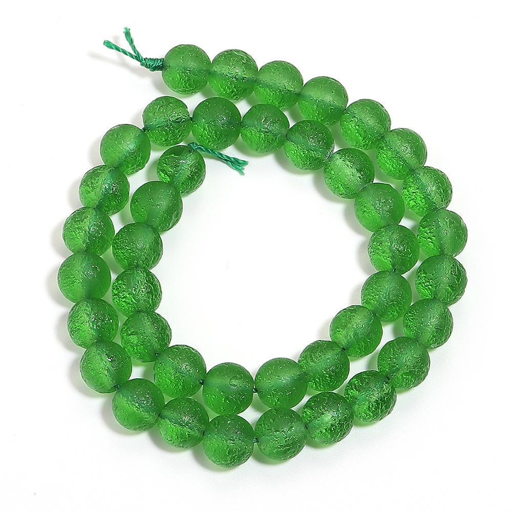 35-60pcs/lot Round Meteorite Shaped Lampwork Beads Matte Czech Glass Beads For Jewelry Making DIY Bracelet Necklace Accessories