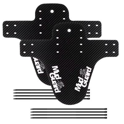 Conjunto de 2 Peças Para-lama de Bicicleta Mountain Padrão Carbono Para-lama de Bicicleta Para Roda Dianteira Traseira Para-lama Ciclismo Ultraleve MTB