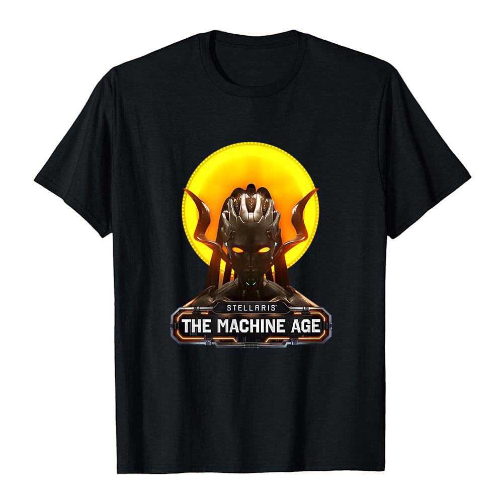 Stellaris The Machine Age T-Shirt Short Sleeve Cotton Soft Tshirts Women Men Clothing Summer Casual Graphic Tops