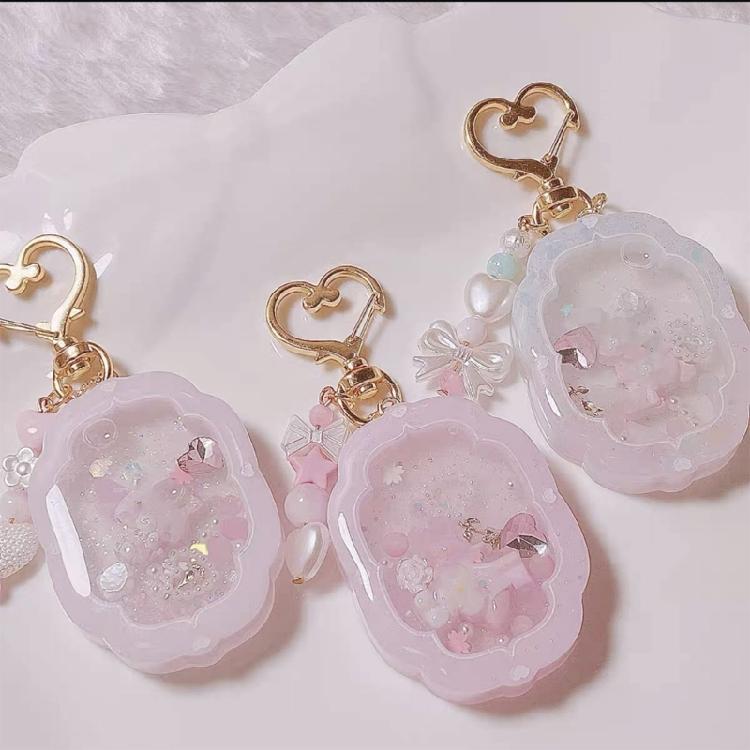 Resin Shaker Mold,Reusable Photo Frame Silicone Quicksand Mould for DIY Crafts