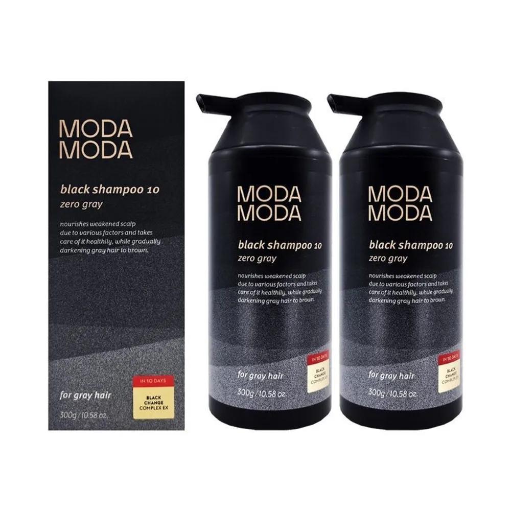 

MODAMODA Zero Gray Black Shampoo 10 300g 2 Packs Hair Loss Gray Hair Dye