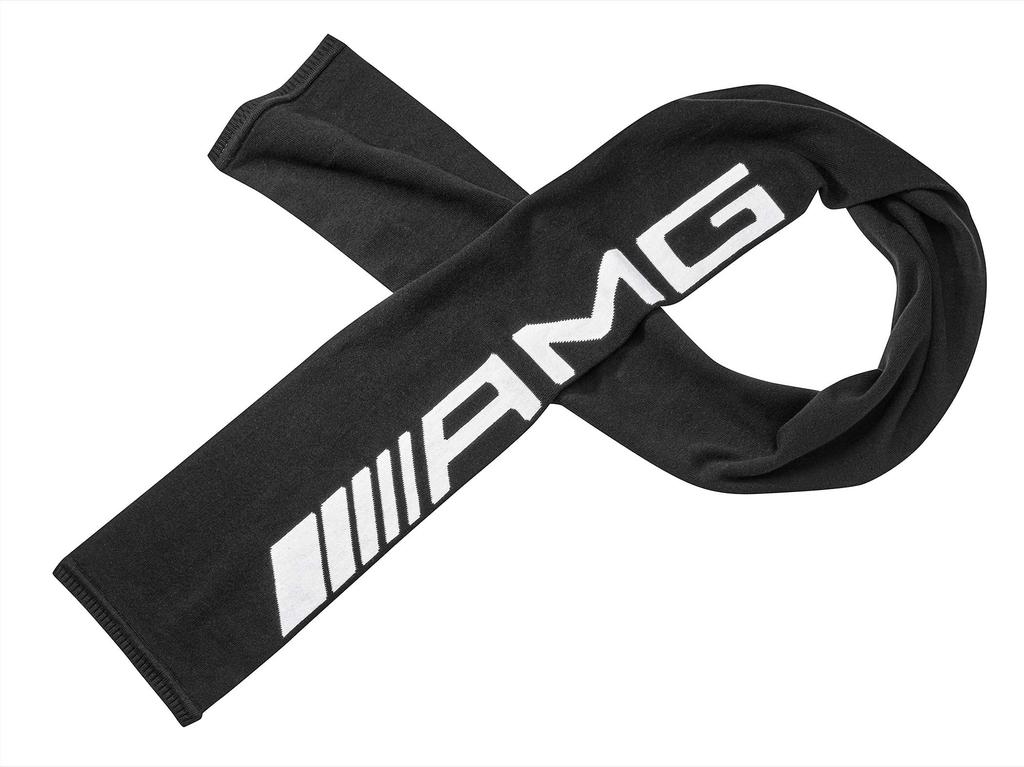Genuine Knit Scarf [Mercedes-Benz Collection] Mercedes-AMG Black/White