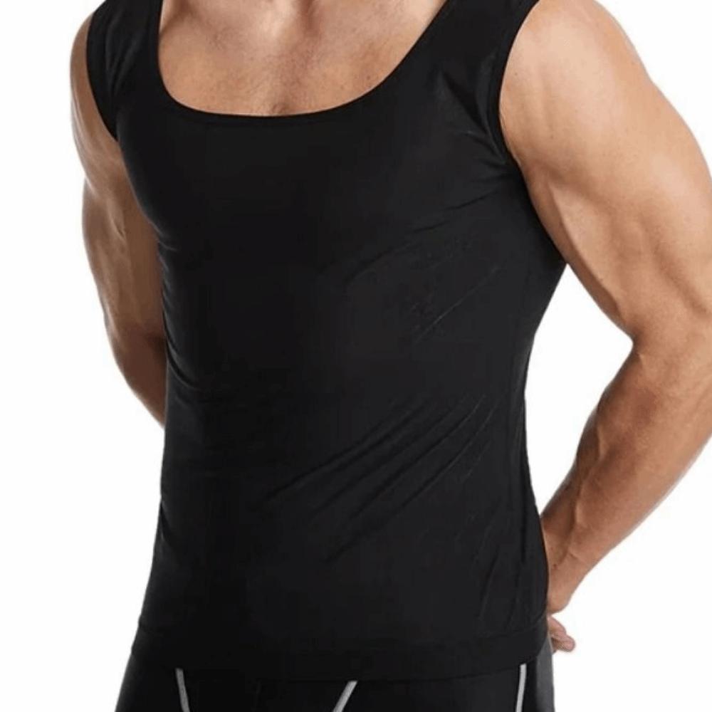 Sweat-resistant Men Shapewear Top Fat Burning Men's Sweat Vest Sauna Use