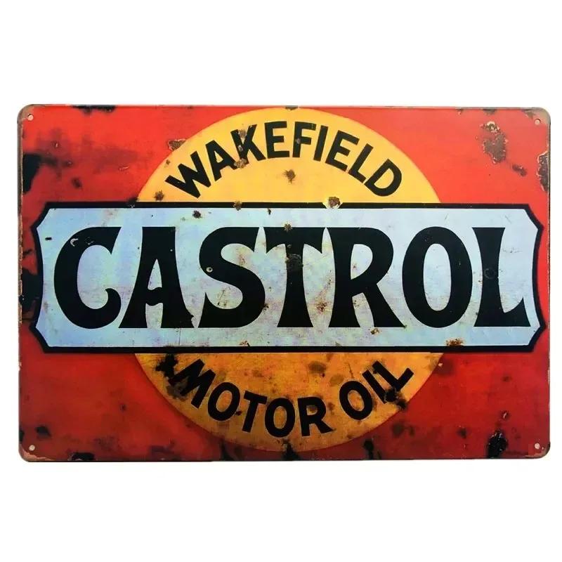 Vintage MOTOR OIL Metal Tin Sign Plaque RACING TEAM Decorative Plates For Garage Club Man Cave Bar Pub Hotel Cafe Wall Decor
