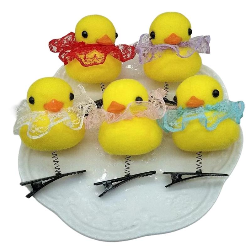 Fun Hairpin Realistic Duck Animal Headwear Bunches Hair Barrettes Clip for Lady Girl Teenagers