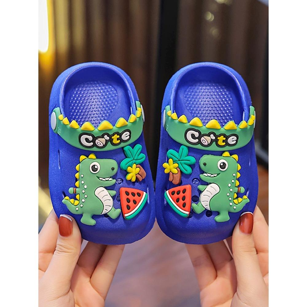 Children's Clogs Baby Slippers Boys and Girls Summer Sandals Closed-Toe Toddler Kids Bath Non-Slip Soft Sole