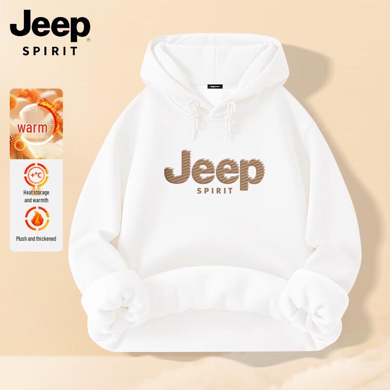 

JEEP SPIRIT Men s Fleece Lined Hooded Sweatshirt L