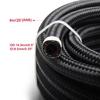 Black Braided Oil Fuel Fitting Hose AN4 AN6 AN8 AN10 AN12 Auto Fuel Hose Pipe