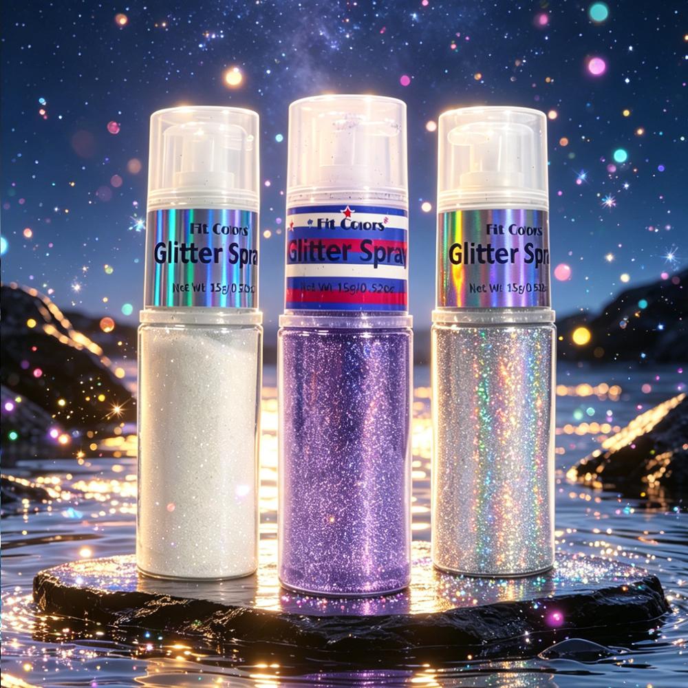 Glitzer Spray Schimmer Highlighter Glow Gesicht Körper Highlight Wasserdicht Langanhaltend Festival Make-up Kosmetik