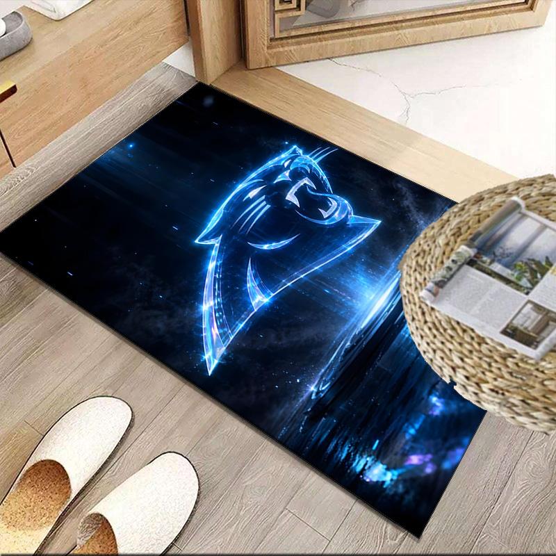 Panthers Helmet Carpet, Kitchen Rugs, Yoga Mat, Non-Slip Mats, Rug for Bathroom, Living Room bedroom, Camping Rugs Christmas Gift