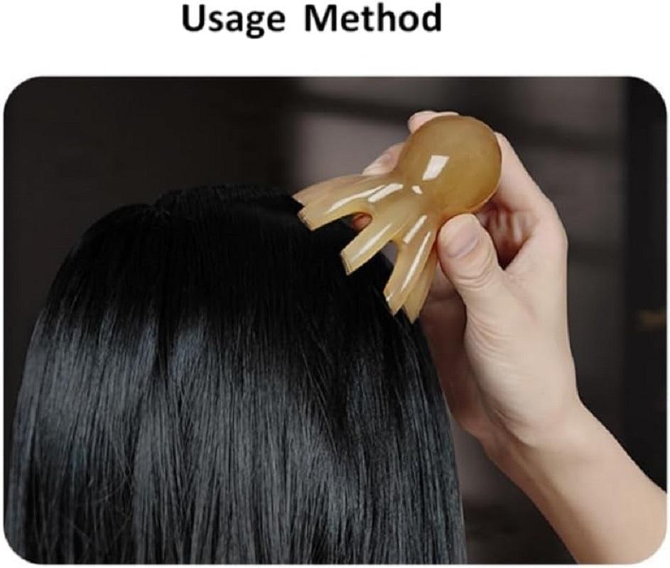 Resin Octopus Scalp Massager Comb Head Meridian Scrap Portable Body Massager for Anti Fatigue Deep Relax Stress SPA Gua Sha Tool