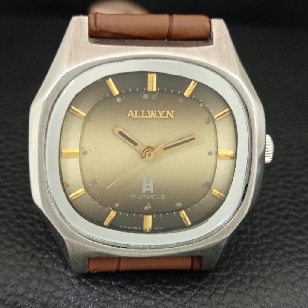 MONTRE VINTAGE ALLWYN 6300A REMONTAGE MANUEL INDIA HOMME CADRAN ORIGINAL a708160-1