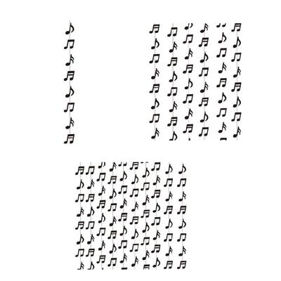 Black Musical Notes Party Decorations To Create Music Atmosphere for Themed Celebration Recycled Paper User Friendly Design