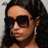 4 Pack Fashion Square Sunglasses Women Big Frame Colorful Sun Glasses Female Gradient Outdoor Driving Shades Ladies Eyewear