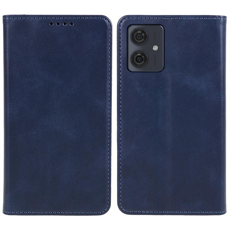 For Motorola Moto G54 5G Case Calf Texture PU Leather Shell Drop-proof Wallet Stand Phone Cover