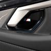 LGFHR1 2026 Car Sticker 4Pcs Car Inner Door Bowl Stainless Steel Protection Cover Stickers For BMW M E46 E90 E60 F30 F10 E39 E36 F20 G3