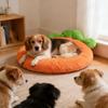 Washable Pet Bed Mat, Washable Cat Cushion, Soft Warm Carrot Shaped Cat Cushion with High Elastic for Small Medium Pets Sleeping