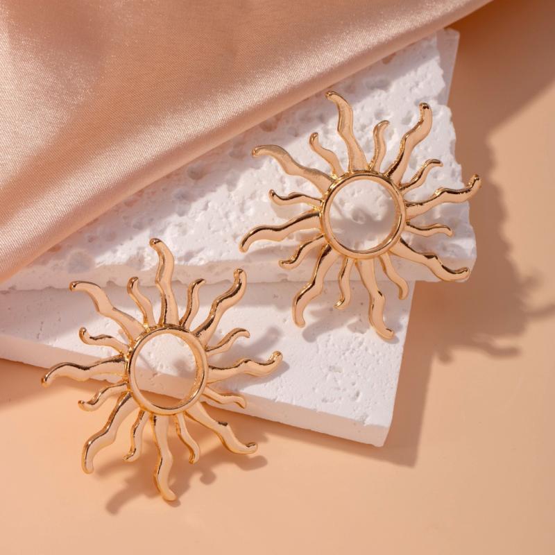 

1 пара Темпераментные элегантные серьги-пусеты в виде подсолнуха для женщин Piendientes