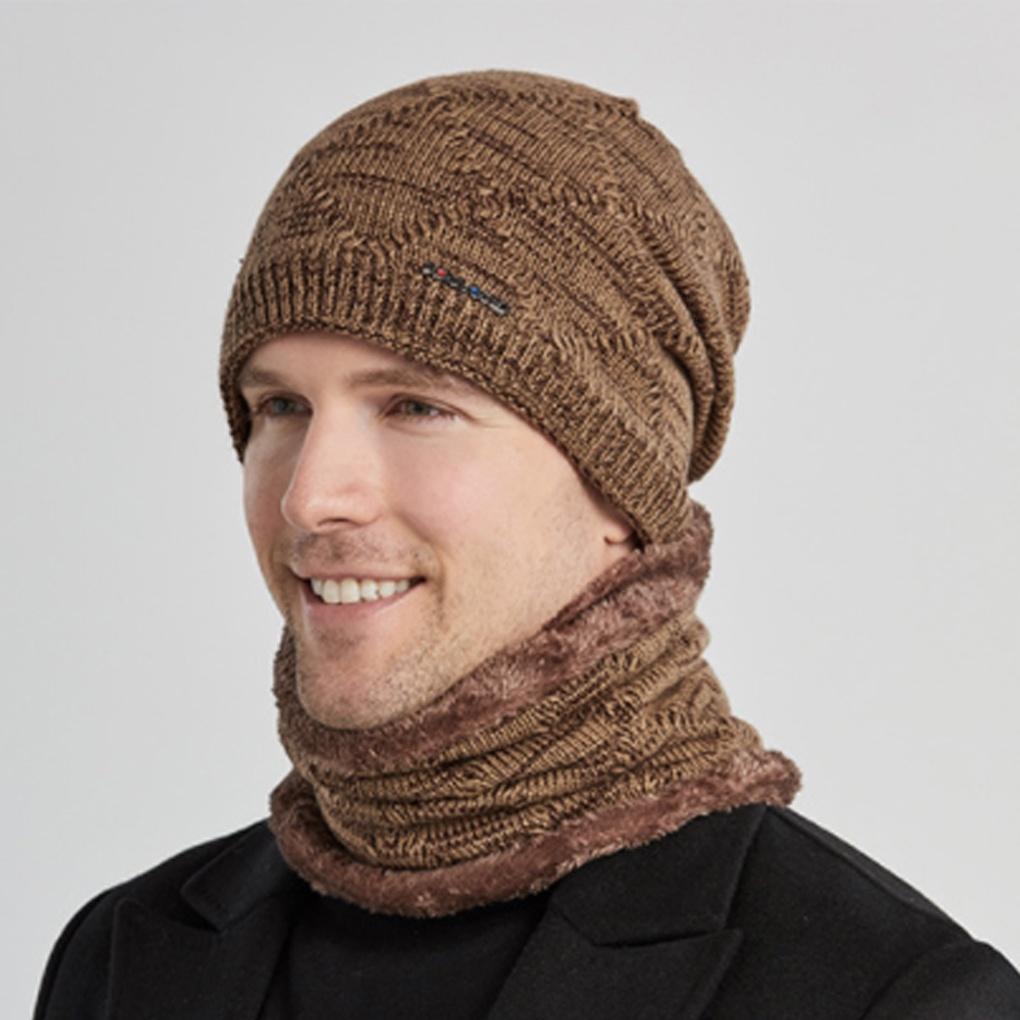 Winter cold weather gear neck warmer, mock toshi beanie hat set fashion