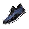 Douyin Frühling neue Freizeitschuhe Herren Lederschuhe leicht, bequem und einfach weiche Sohle Lederoberfläche vielseitige schwarze Herrenschuhe
