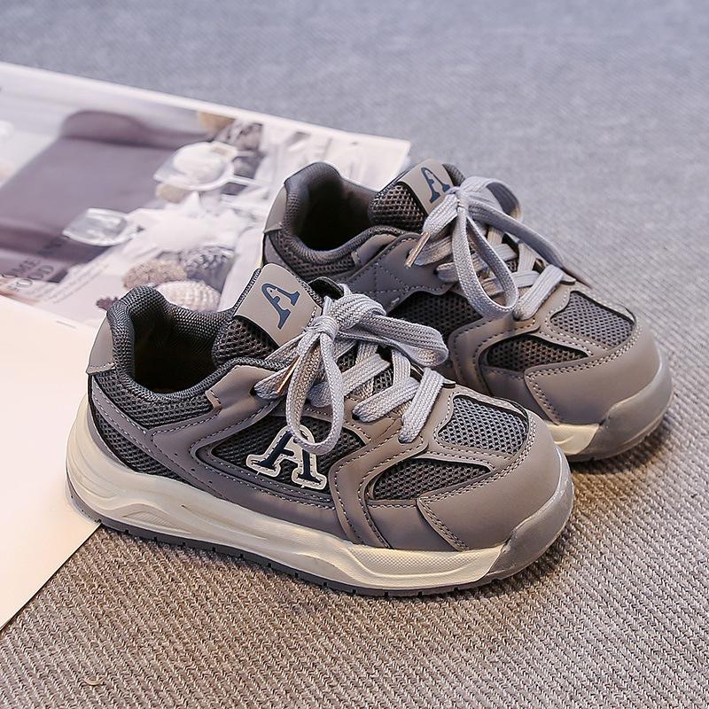 Girls' Shoes 2025 Summer New Children's Mesh Breathable Sports Shoes Medium and Older Children's Girls Soft-soled Dad Shoes