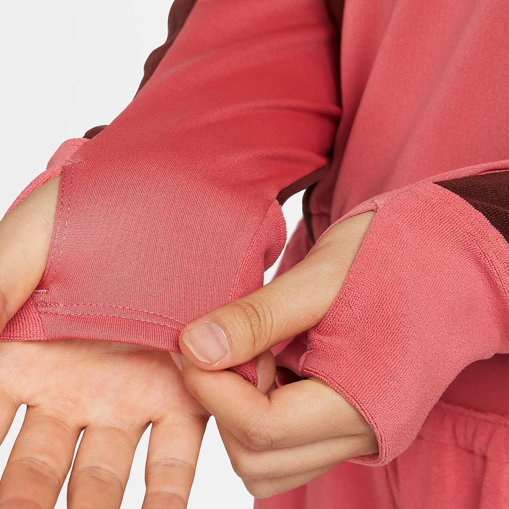 Nike American Retro Printed Logo Fashion Casual Sports Crew Neck Long Sleeve T-Shirt Women T-Shirt Pink DD6943-622