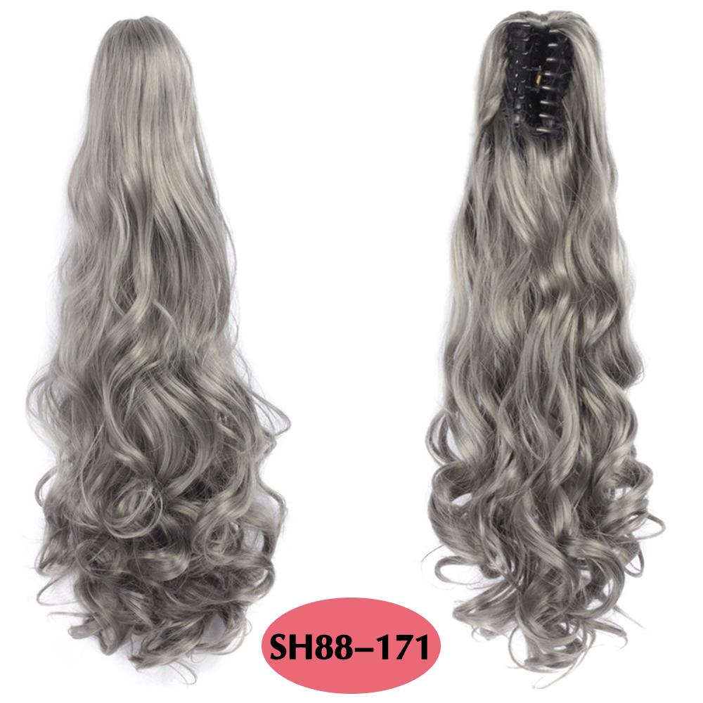 MISSQUEEN Synthetic Long Wavy Clip In Ponytail Hair Extension Claw Clip Ponytail For Women Pony Tail Hair Hairpiece