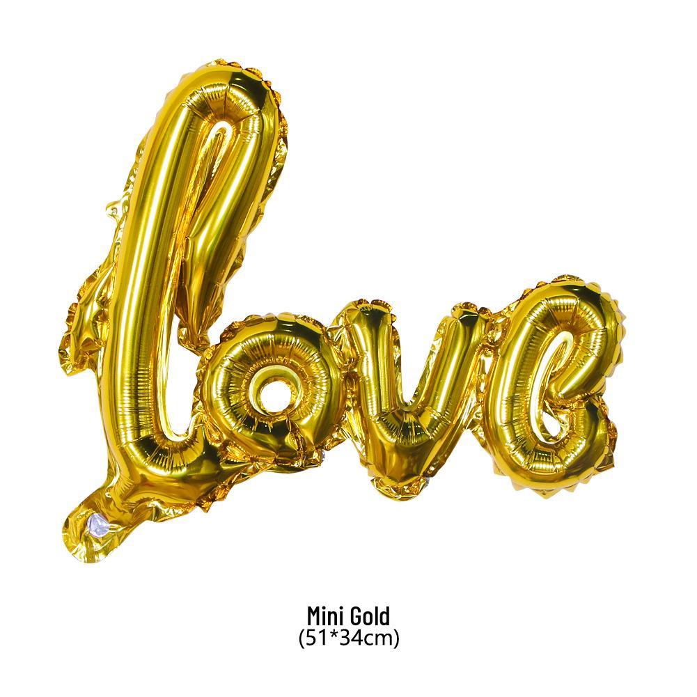 LOVE Letters Aluminum Foil Balloon for Wedding, Valentine's, and Proposal Decorations