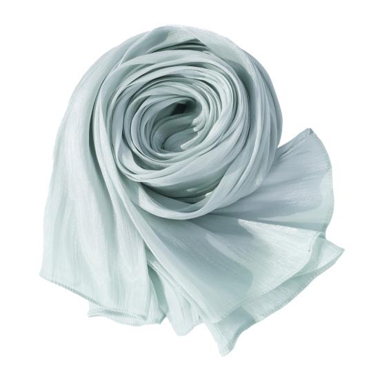 Women Turban Large Size Long Scarf Satin Crepe Fabric Breathable Soft Sheen Headscarf Vacation Photography Sun Protection Shawl
