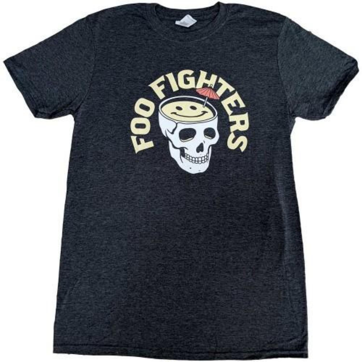 Foo Fighters Unisex Adult Skull Cocktail T-Shirt XXXXL