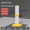 Tiler's Contour Level Ruler: Tile Height Positioning & Level Difference Indicator