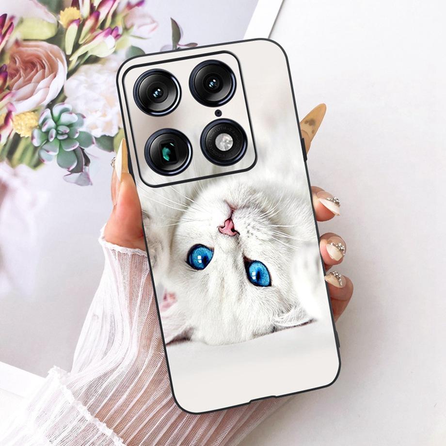 

For Moto X70 Air Pro Motorola Signature Phone Case Soft Black Silicone Cover Butterfly Dragon Cat Floral Painting Bumper Funda Motorola X70 Air Pro