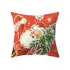 Cute Santa Claus Christmas Decoration Printed Pattern Cushion Cover Home Living Room Sofa Decorative Pillow Pillow Cover