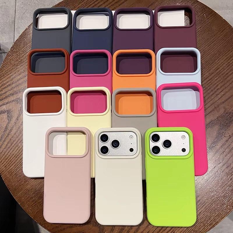 Luxus Flüssigsilikon Handyhülle für Apple iPhone 17 Air 16E 15 14 Plus 13 12 Mini 11Pro Max XR XS 7/8 SE XSmax Stoßfeste Schutz-Rückseite