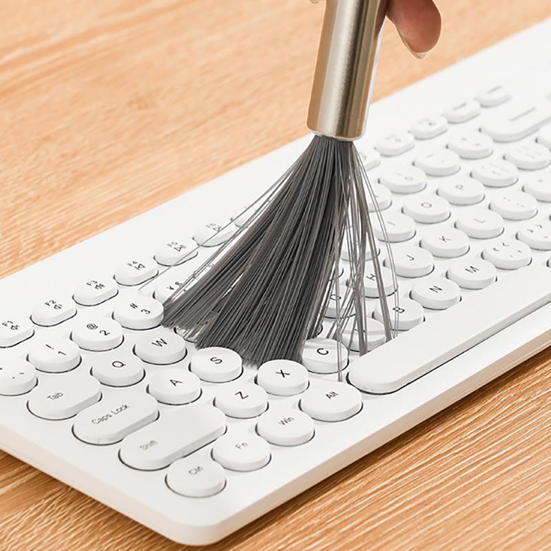 Multi‑Functional Cleaning Brush With Steel Handle Household Cleaning Brush For Home Kitchen Bathroom