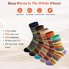 5 Pairs Christmas Wool Socks for Women Men Vintage Winter Warm Thick Cozy Socks Knitted Casual Soft Socks Sports Socks