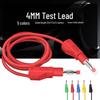 4mm Stackable Banana Plug with Safety Shroud & Spring-Retractable Nitrile Wire Test Lead