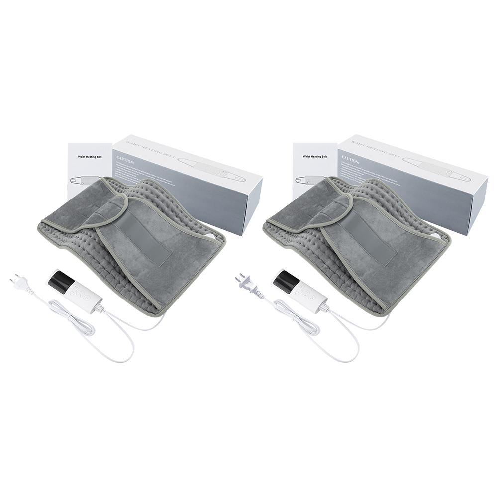 Electric Heating Waist Belt with 4 Timer Winter Heater Mat Auto Shut Off Back Heating Support Belt for Lower Back Period Stomach