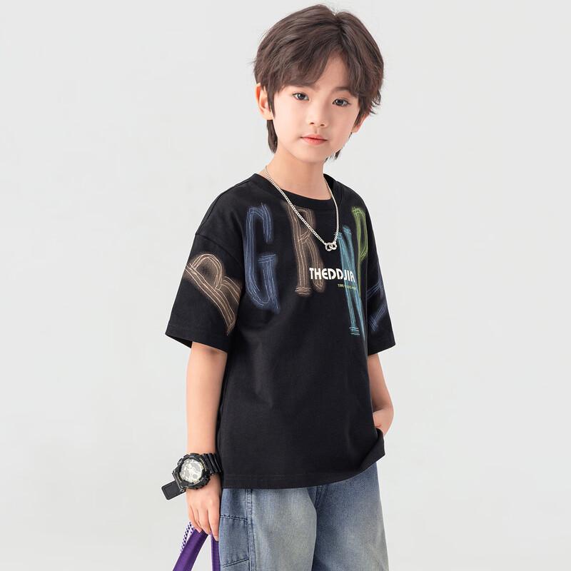 Boys' Breathable Pure Cotton Short Sleeve T-Shirt