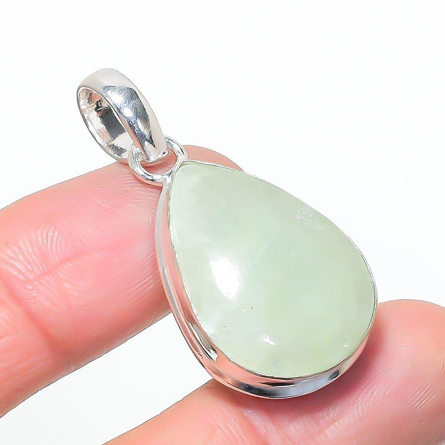 Natural Aquamarine Gemastone 925 Sterling Silver Jewelry Pendant 1.73 AP-14527