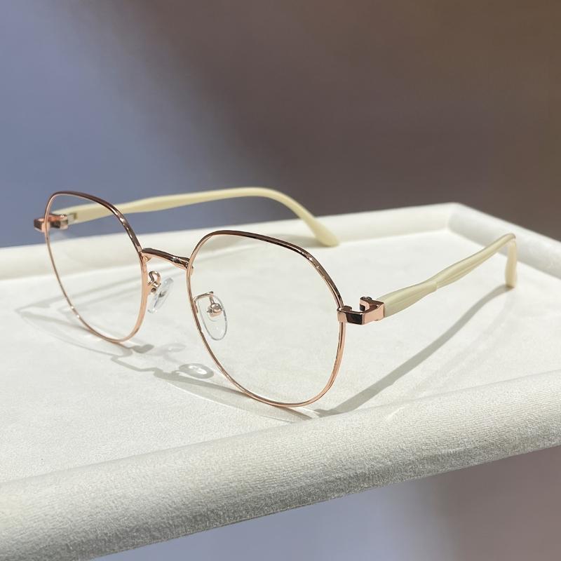 3PCS Anti Blue Light Reading Glasses For Women Men Daily Life Fashion Metal Round Frame Presbyopic Glasses Eyewear With Grade