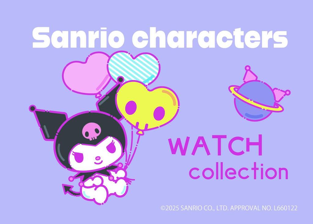 Fieldwork Women's Sanrio Kuromi Analog Keychain Watch SNR003-3 Purple