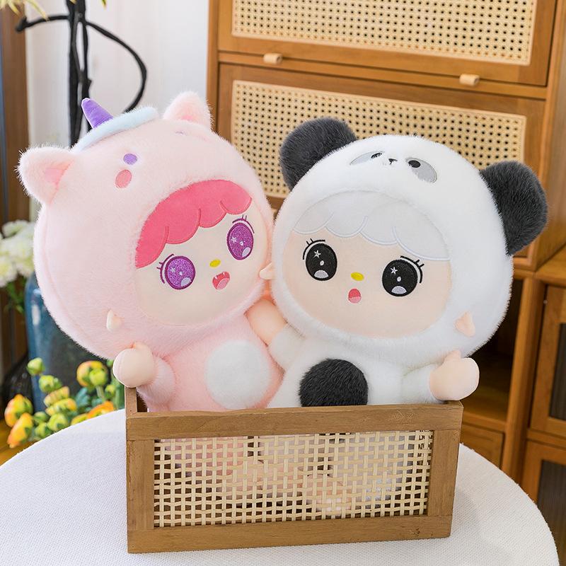 New Cotton Doll Pops Mart Plush Toy Dolls for Girlfriend Pillow Event Gifts