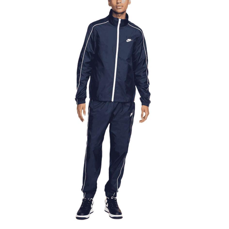 Nike Zip Print Logo Sports Suit Men Suit Blue BV3030-410