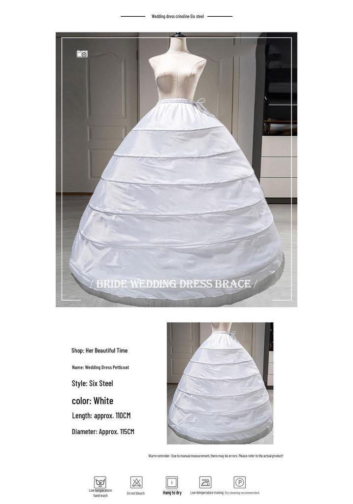 Sottogonna a crinolina taglie forti: Sottogonna soffice lunga fino ai piedi per abiti da sposa, da sera o stile Lolita.
