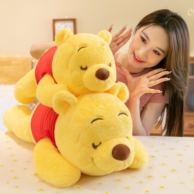Hot Winnie The Pooh Kawaii Pooh Bear Stuffed Plush Toy Doll Cartoon Sofa Cushion Pillow Peluches Children Girl Birthday Gift