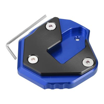 Motorcycle Kickstand Extension Extension Pad Side Stand Support Plate for Suzuki Hayabusa GSX1300R 2017-2020 1 Set Blue